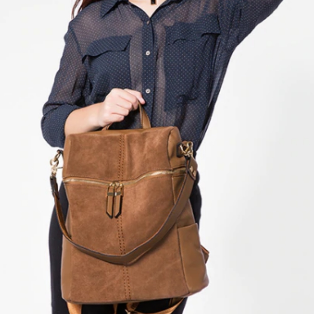 S O F I A Nubuck Backpack - Picture 5 of 8